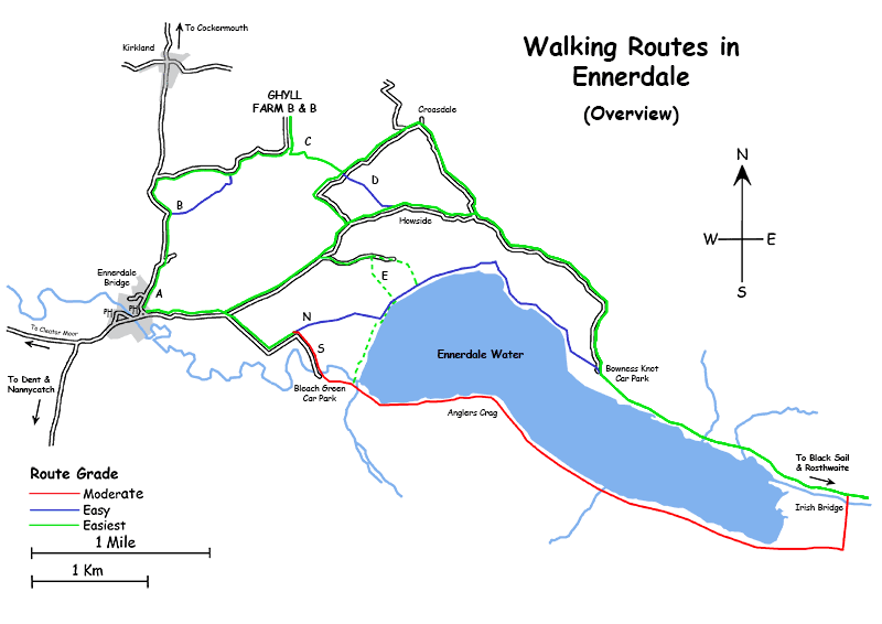 Walking routes in Ennerdale